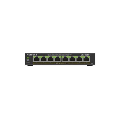 Netgear GS308EP, 8-porttinen PoE+ -kytkin, 62W