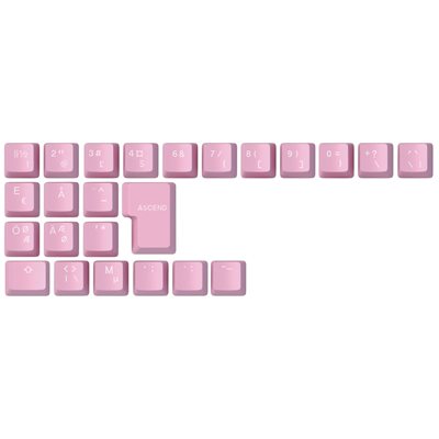 Glorious ABS-Doubleshot V2 - 24 näppäimen näppäinhattusarja, pinkki