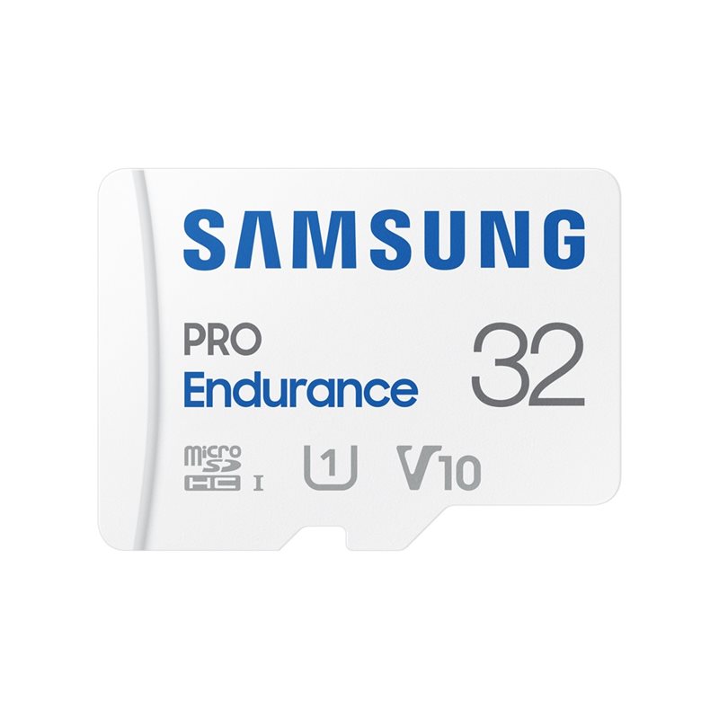 Samsung 32GB PRO Endurance, microSDHC -muistikortti, UHS-I V10 U1, 100/30 MB/s, SD-adapterilla