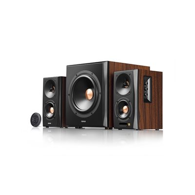 Edifier (Outlet) S360DB, 2.1 -aktiivikaiutinjärjestelmä, Bluetooth 5.1, puu/musta