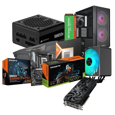 Jimm's DIY Gigabyte RTX 5070 Ti -tuotepaketti