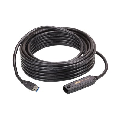 Akasa 3.2 Gen1 USB-A uros-naaras -jatkokaapeli, 10m, musta