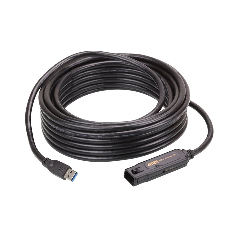 Akasa 3.2 Gen1 USB-A uros-naaras -jatkokaapeli, 10m, musta