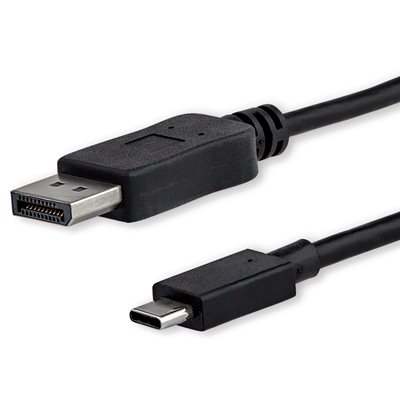 StarTech.com USB-C -> DisplayPort 1.2 -näyttökaapeli, 1m, musta