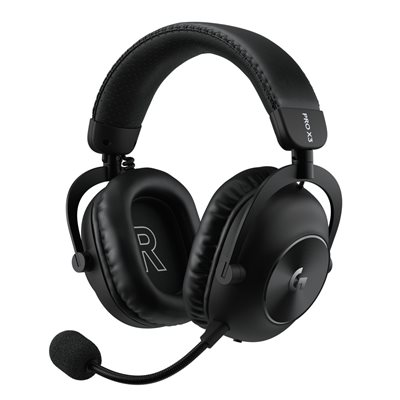 Logitech PRO X3 LIGHTSPEED, langattomat pelikuulokkeet mikrofonilla, musta