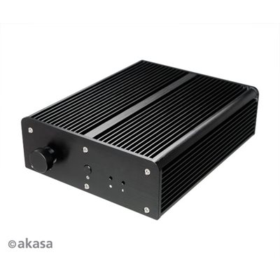 Akasa Pascal MC3 Fanless NUC-kotelo, alumiini, musta