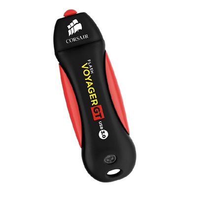 Corsair 64GB Flash Voyager GT USB 3.0 -muistitikku, musta/punainen
