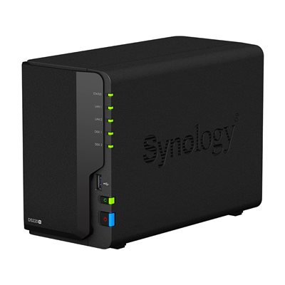 Synology DiskStation DS220+, 2-paikkainen NAS-asema, musta