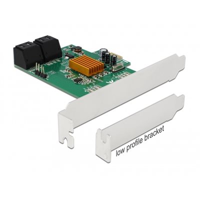 DeLock SATA 6Gb/s x4, PCIe-lisäkortti