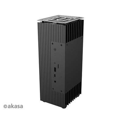 Akasa Turing A50 MKII, tuulettimeton NUC-kotelo, musta