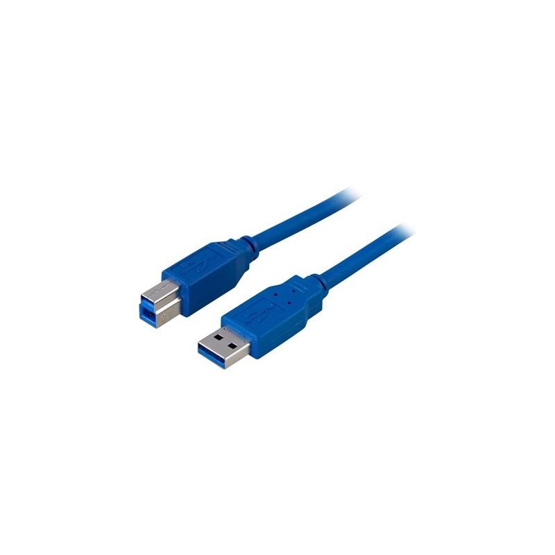 Deltaco 3.0 USB-A - USB-B -kaapeli, 2m, sininen