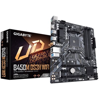 Gigabyte B450M DS3H WIFI, mATX-emolevy