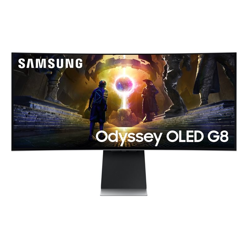 Samsung 34" Odyssey OLED G8 G85SD, kaareva 175Hz (OC) WQHD-pelimonitori