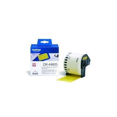 Brother Helposti irrotettava rullatarra (62 mm), keltainen pohja/musta teksti