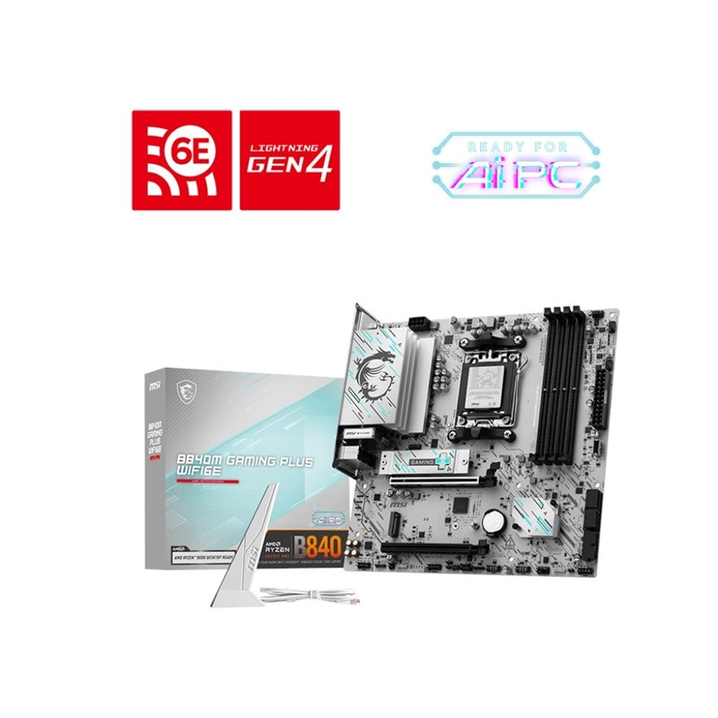 MSI B840M GAMING PLUS WIFI6E, mATX-emolevy