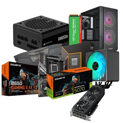 Jimm's DIY Gigabyte RTX 5070 -tuotepaketti