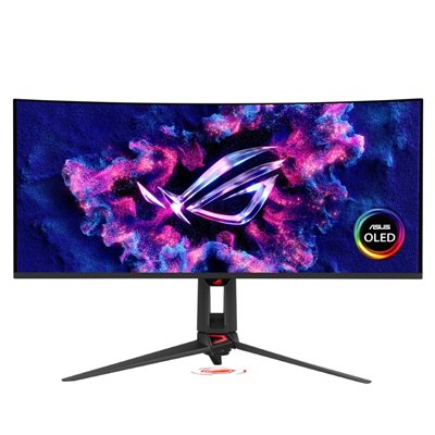 Asus 34" ROG Swift OLED PG34WCDN, kaareva 360Hz UWQHD-pelimonitori, musta/harmaa