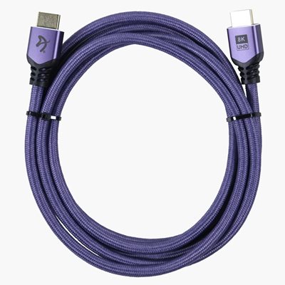 Arozzi HDMI 2.1 -näyttökaapeli, 2m, violetti