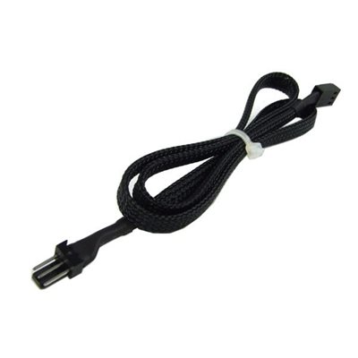 Phobya jatkojohto 3Pin Molex extrapitkä 60cm -  musta