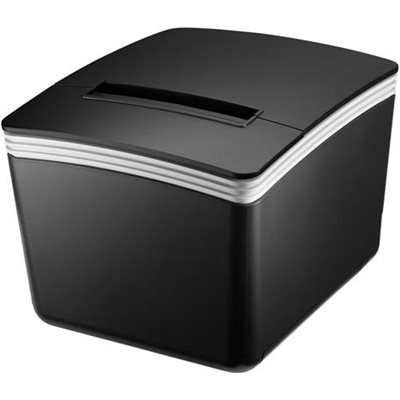 DELTACOIMP Termokuittitulostin, automaattinen leikkuri, 80mm, musta/harmaa (Poistotuote! Norm. 225€)