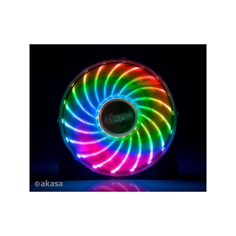Akasa 120mm LED-tuuletin, RGB, Vegas X7, Asus Aura, MSI Mystic Light Sync