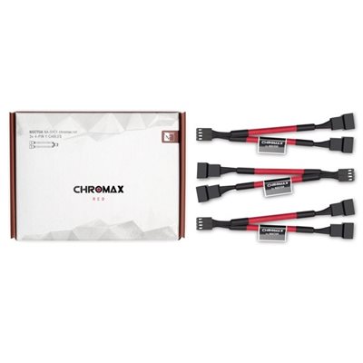 Noctua NA-SYC1 chromax.red Y-kaapelisarja, punainen/musta