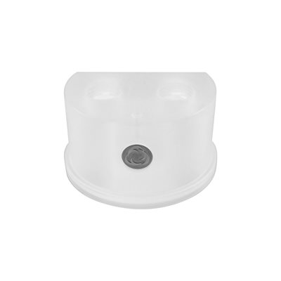 Singularity Computers Protium Quad Port Cap - Frosted Acrylic, nestesäiliön kansi, läpikuultava