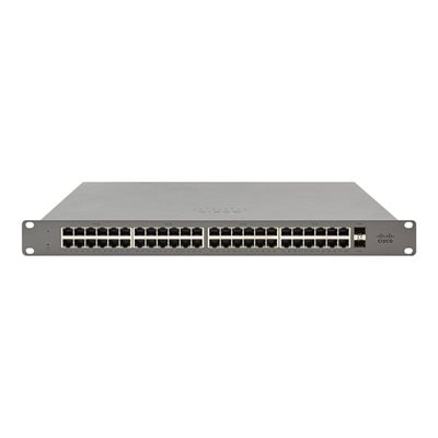Cisco Meraki Go GS110-48, hallinnoitu kytkin, 1U, harmaa