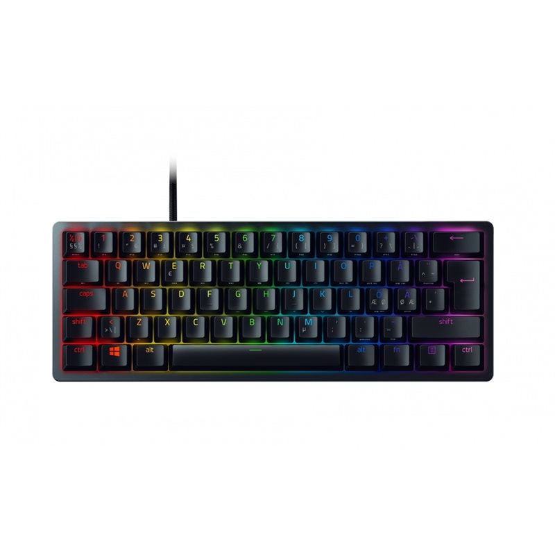 Razer (B-Stock) Huntsman Mini, mekaaninen pelinäppäimistö, 60%, Razer Clicky, musta