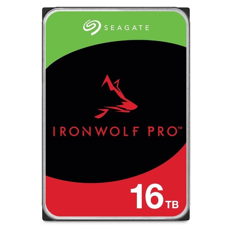 Seagate 16TB IronWolf Pro NAS, 3.5" sisäinen kiintolevy, SATA 3, 7200 rpm, 256 MB