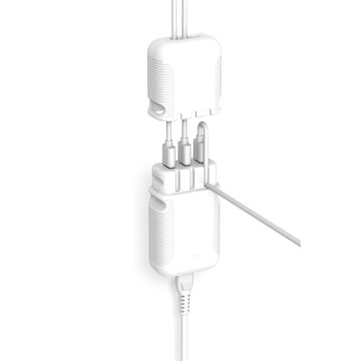 Unisynk 36W verkkovirtalaturi, 3x USB-A, valkoinen