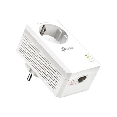 TP-Link TL-PA7017P, AV1000 Gigabit Passthrough Powerline -voimajohtosovitin, 1 kpl, valkoinen