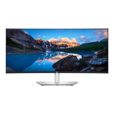 Dell 37,5" UltraSharp U3824DW, kaareva WQHD+ -monitori, hopea/musta