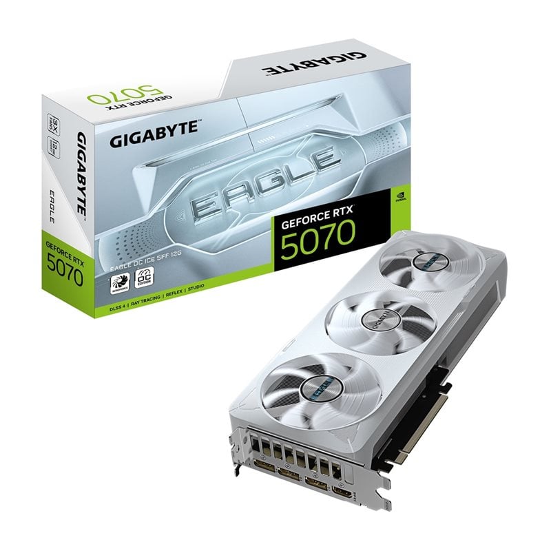 Gigabyte GeForce RTX 5070 EAGLE OC ICE SFF -näytönohjain, 12GB GDDR7