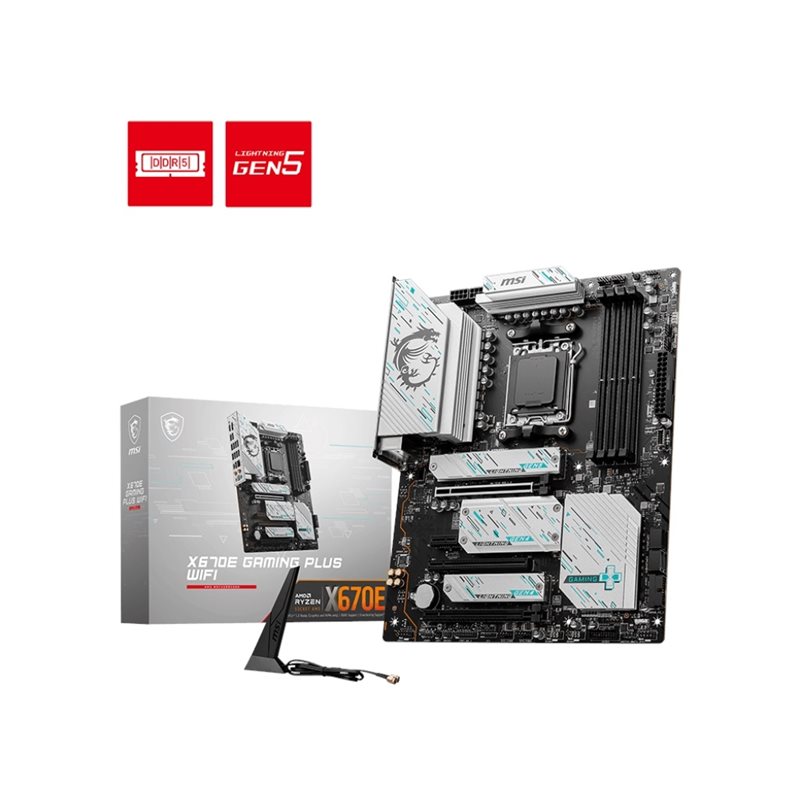 MSI (Outlet) X670E GAMING PLUS WIFI, ATX-emolevy