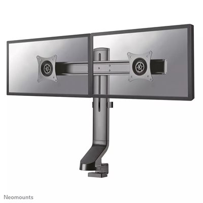 Neomounts 10-27" x2 Monitor Desk Mount, näyttövarsi pöydälle kahdelle näytölle, musta