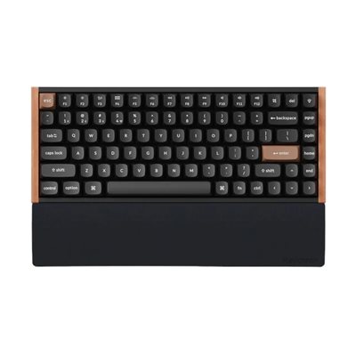 Keychron K2/K6/K2 Pro/K6 Pro Silicone Palmrest, silikoninen rannetuki, musta