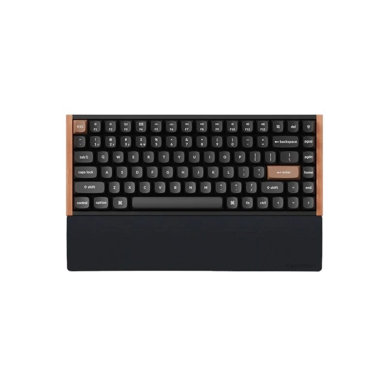 Keychron K2/K6/K2 Pro/K6 Pro Silicone Palmrest, silikoninen rannetuki, musta