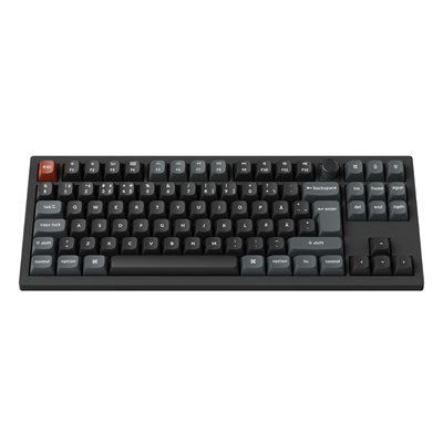 Keychron V3 Ultra, langaton 8K mekaaninen näppäimistö, 80%, POM Red, musta