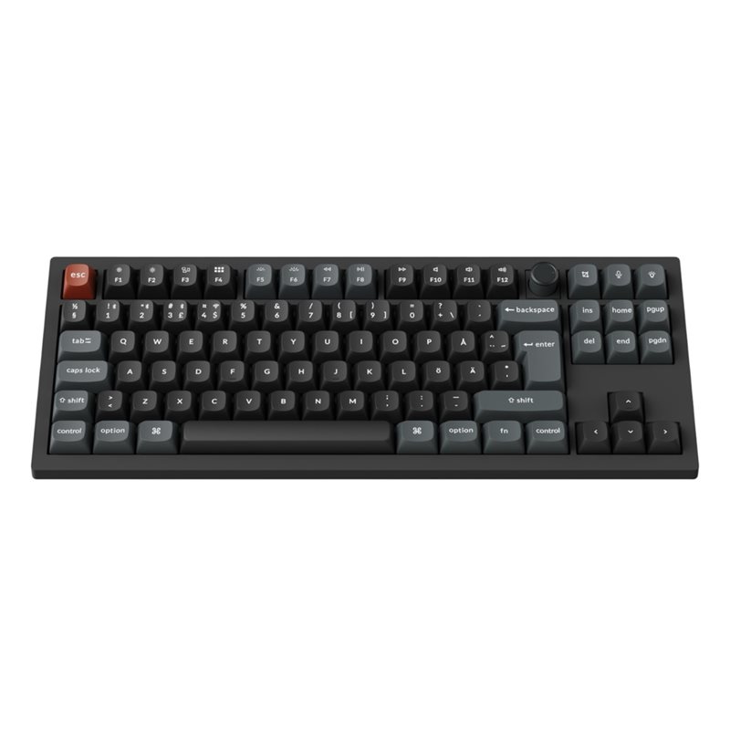 Keychron V3 Ultra, langaton 8K mekaaninen näppäimistö, 80%, POM Red, musta