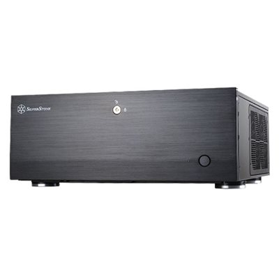 SilverStone Grandia GD07 HTPC-kotelo, E-ATX, musta