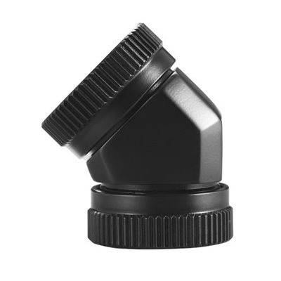 Phanteks 12mm Hard Tube Adapter 45° -adapteriliitin, 45° kulma, musta
