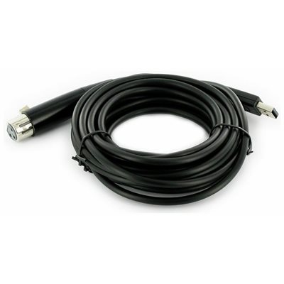 the t.bone USB 1X,  XLR - USB -äänikaapeli, 5m, musta