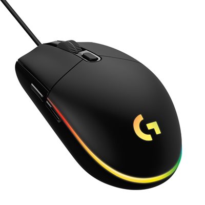 Logitech G203 LIGHTSYNC, optinen pelihiiri, 8000 DPI, musta