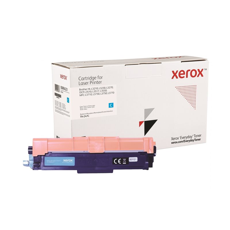 Xerox Everyday Toner -tarvikelaserväriainekasetti, syaani, jopa 2300 sivua (Brother)