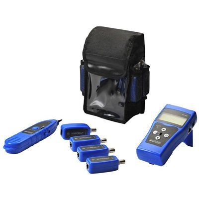 Lanview Verkkokaapeli testeri, näytöllä ja kahdeksalla sondilla