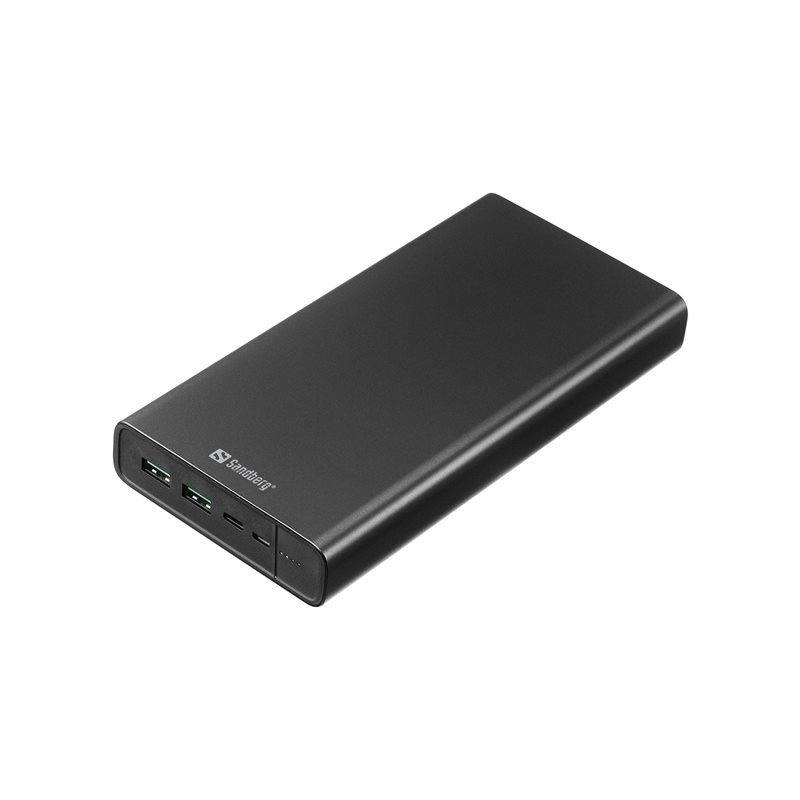 Sandberg Varavirtalähde, 38 400mAh, USB-C PD 100W + 2x USB-A, musta
