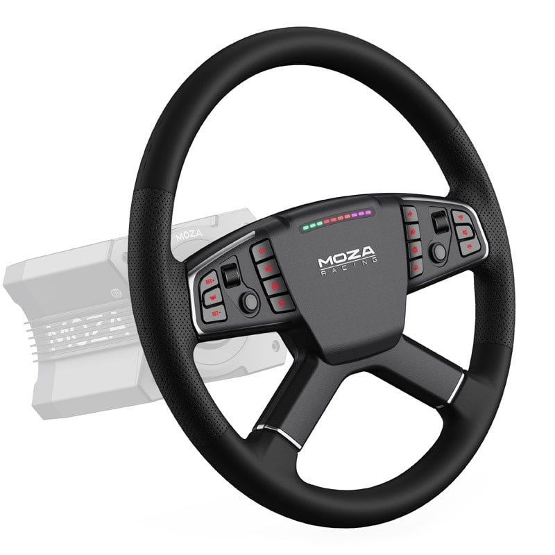 MOZA Racing MOZA TSW Truck Wheel -rattiohjain, musta