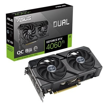 Asus GeForce RTX 4060 Ti DUAL EVO - OC Edition -näytönohjain, 8GB GDDR6