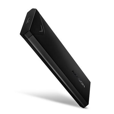 AXAGON Ulkoinen kotelo M.2 NVMe SSD-levylle, 3.2 Gen2 USB-C, musta